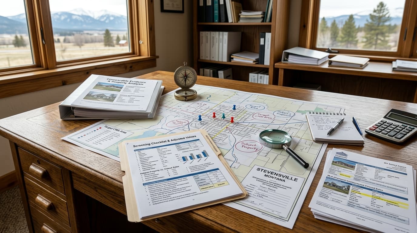 How Stevensville Buyers Should Screen Comparable Evidence Before Setting an Offer Price