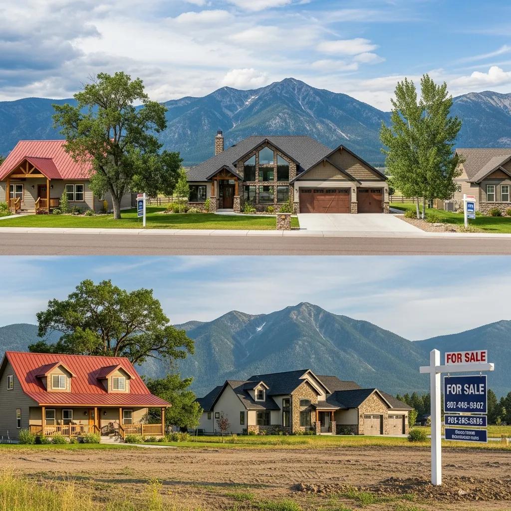 Diverse range of homes for sale in Ronan, Montana showcasing various styles