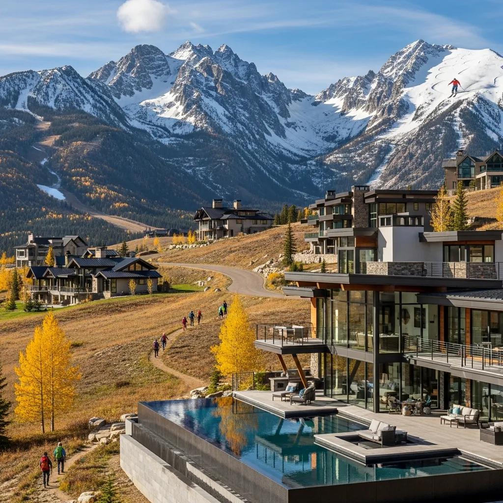 Luxury real estate market in Montana showcasing high-end properties and outdoor activities