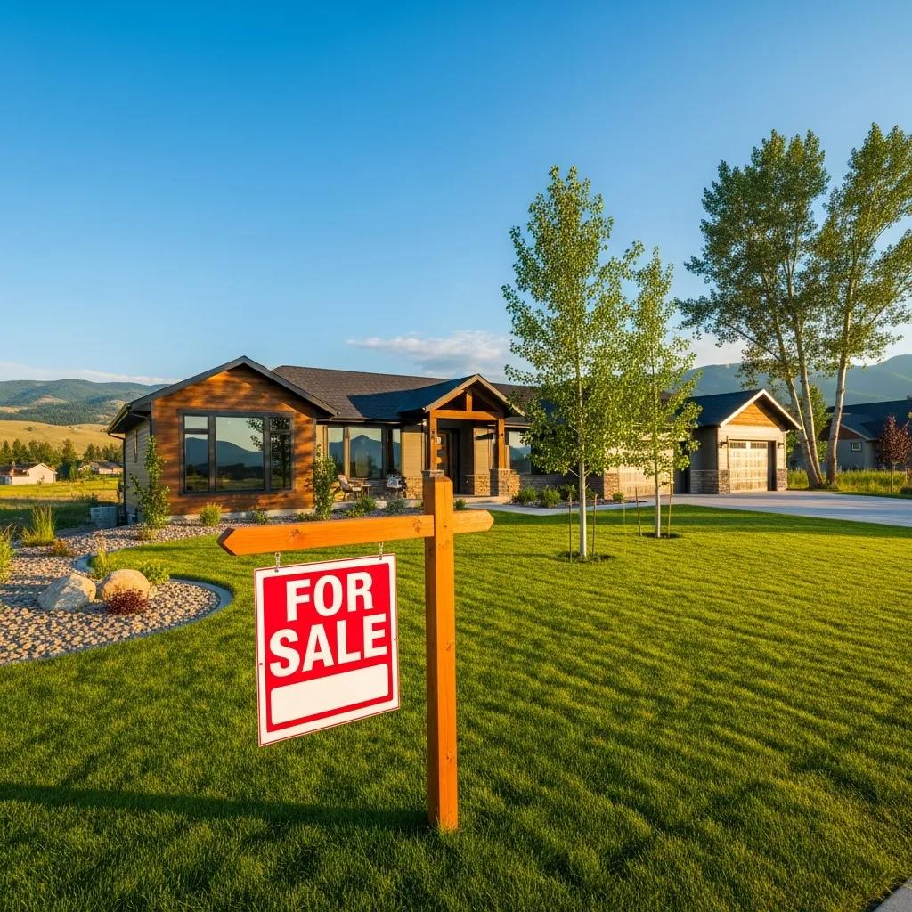 Modern home for sale in Saint Ignatius, Montana, representing local real estate trends