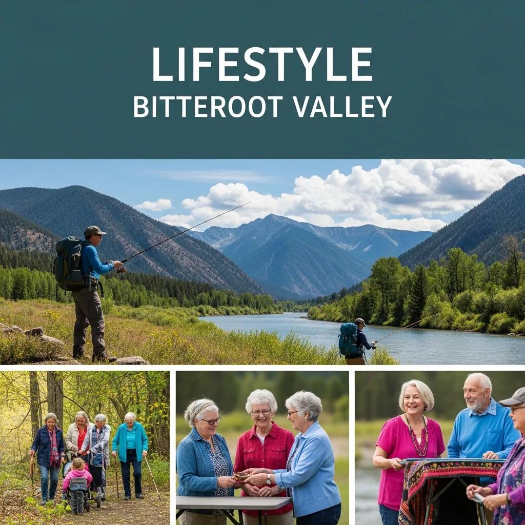Seniors enjoying outdoor activities in Bitterroot Valley, highlighting lifestyle benefits